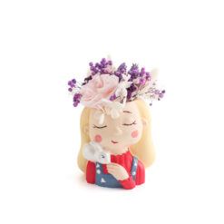 букет из сухоцветов, букет с гортензией,кашпо для цветов