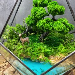 мосаріум, велика композиція, стабілізовані рослини, рослини у склі, унікальний подарунок, 8 березня, день народження, уникальный подарок, моссариум, флорариум, цветы в вазе, цветы в стекле