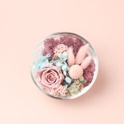 Флорариум со стабилизированными цветами