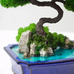 дерево, стабілізоване дерево, декор з моху, мосаріум, подарунок, день народження, Японія, феншуй