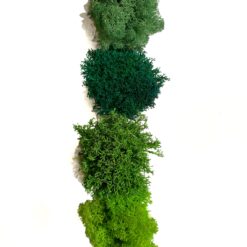 Кашпо Дівчина з віночком з зеленим стабілізованим мохом