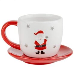 Чашка з блюдцем "Санта"
