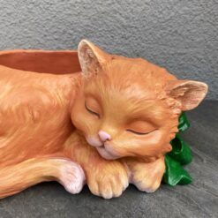 кашпо, велике кашпо, тварина, кіт, рослини, горщик для квітів, декор