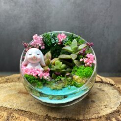 флораріум, мосаріум, подарунок, декор, квіти у вазі, квіти, сукуленти, подарунок коханим, 8 березня, 14 лютого