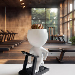 кашпо спортсмен на біговій доріжці, кашпо для сукулентів, оригінальне кашпо, декоративне кашпо, кашпо для інтер'єру, подарунок любителю спорту, кашпо з фігуркою, керамічне кашпо, кашпо для домашніх рослин, спортивне кашпо,кашпо спортсмен на беговой дорожке, кашпо для суккулентов, оригинальное кашпо, декоративное кашпо, кашпо для интерьера, подарок любителю спорта, кашпо с фигуркой, керамическое кашпо, кашпо для домашних растений, спортивное кашпо