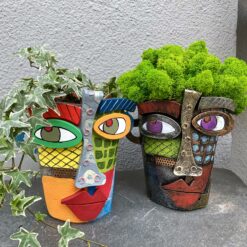 кашпо для квітів, сукуленти, горщик для сукулентів, ваза, декор, подарунок, асиментрія, Пікассо, авангард