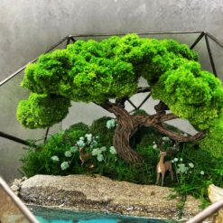 мосаріум, велика композиція, стабілізовані рослини, рослини у склі, унікальний подарунок, 8 березня, день народження, уникальный подарок, моссариум, флорариум, цветы в вазе, цветы в стекле