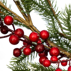 гирлянда с ягодами, гірлянда з ягодами, новогодняя гирлянда с ягодами, новорічна гірлянда з ягодами, декоративная гирлянда 150х18 см, декоративна гірлянда 150х18 см, гирлянда для декора интерьера, гірлянда для декору інтер'єру, праздничная гирлянда для украшения, святкова гірлянда для оздоблення, гирлянда на камин, гірлянда на камін, гирлянда с искусственными ягодами, гірлянда зі штучними ягодами, зимняя гирлянда с ягодами, зимова гірлянда з ягодами