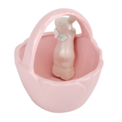 керамическая корзинка кролик, керамічний кошик кролик