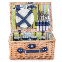 кошик із лози для пікніка на 4 особи