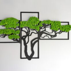 Триптих із мохом Бонсай