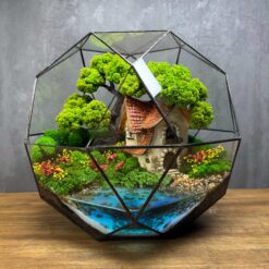 Мосаріум флораріум з дизайнерським будиночком