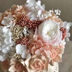 Кашпо Мері з букетом зі стабілізованих рослин