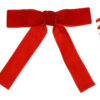 Набір червоних оксамитових бантів