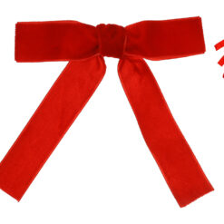 Набір червоних оксамитових бантів
