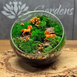 мосаріум з символом року вогняний кінь