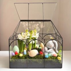 Великодній флораріум з гіацинтами у скляній формі — ідея подарунка на Великдень